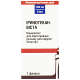 ИРИНОТЕКАН-ВИСТА концентрат д/приг. р-ра д/инф., 20 мг/мл по 100 мг/5 мл во флак. №1