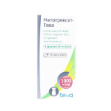 МЕТОТРЕКСАТ-ТЕВА раствор д/ин., 100 мг/мл по 10 мл во флак. №1