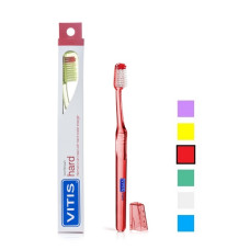 VITIS зубна щітка HARD жорстка (червона) (41571)