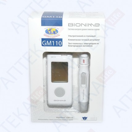 Система контроля уровня глюкозы в крови Bionime GM110