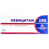 ЛЕВИЦИТАМ 250 таблетки, п/плен. обол., по 250 мг №30 (10х3)