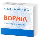 ВОРМИЛ таблетки д/жев. по 400 мг №1 (1х1)