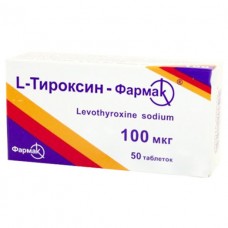 L-тироксин-Фармак таблетки по 100 мкг №50 (10х5)