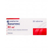 ВАНАТЕКС таблетки, п/плен. обол., по 80 мг №28 (14х2)