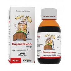 Парацетамол-Вішфа сироп 120 мг/5 мл по 90 мл у бан.
