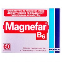 МАГНЕФАР® В6 таблетки №60 (10х6)