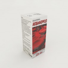 АКВАФЕРРОЛ сироп, 10 мг/мл по 125 мл в бан. с мерн. стакан.