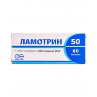 ЛАМОТРИН 50 таблетки по 50 мг №60 (10х6)