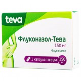 ФЛУКОНАЗОЛ-ТЕВА капсулы тв. по 150 мг №1 (1х1)