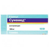 СУМАМЕД® таблетки, дисперг. по 500 мг №6 (3х2)