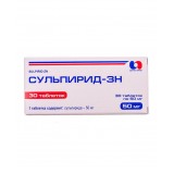 СУЛЬПИРИД-ЗН таблетки по 50 мг №30 (10х3)