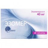 ЭЗОМЕР таблетки гастрорезист. по 40 мг №28 (7х4)