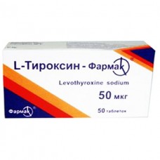 L-ТИРОКСИН-ФАРМАК таблетки 50мкг №50 (10х5)