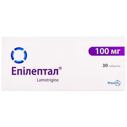 ЕПІЛЕПТАЛ таблетки по 100 мг №30 (10х3)