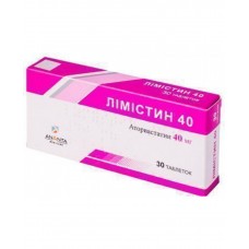 ЛИМИСТИН 40 таблетки, п/плен. обол., по 40 мг №30 (10х3)