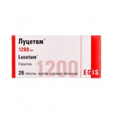 ЛУЦЕТАМ® таблетки, п/плен. обол., по 1200 мг №20 (10х2)