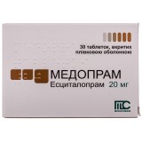 МЕДОПРАМ таблетки, п/плен. обол., по 20 мг №30 (10х3)