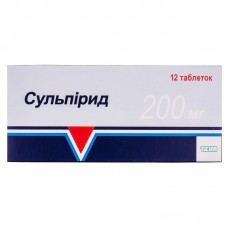 СУЛЬПИРИД таблетки по 200 мг №12 (12х1)