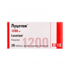 ЛУЦЕТАМ® таблетки, п/плен. обол., по 1200 мг №20 во флак.