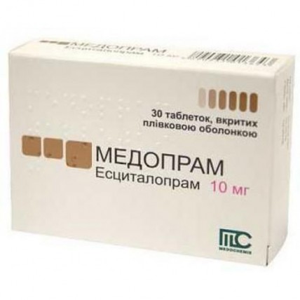 Медопрам таблетки, в/плів. обол. по 10 мг №30 (10х3)