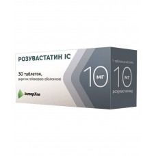 Розувастатин IC таблетки, в/плів. обол. по 10 мг №30 (10х3)