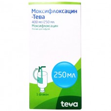 Моксифлоксацин-Тева розчин д/інф. 400 мг/250 мл по 250 мл у флак.