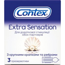 Презервативи Contex Extra Sensation (з крапк.та ребр.) №3