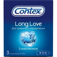 Презервативы CONTEX N3 Long Love с анестетиком