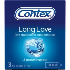 Презервативы CONTEX N3 Long Love с анестетиком