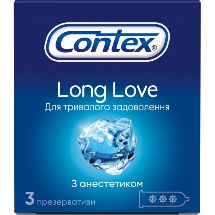 Презервативи Contex Long Love (з анестетиком) №3