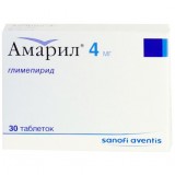 АМАРИЛ® таблетки по 4 мг №30 (15х2)