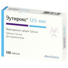 Еутирокс таблетки по 125 мкг №100 (25х4)