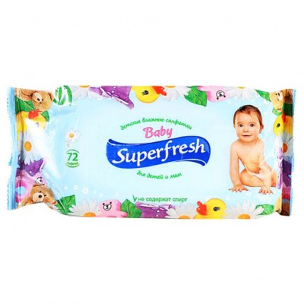 Серветки вол. Super Fresh N72 д/дітей і мам