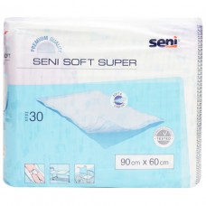 Пеленки SENI SOFT SUPER 90х60 N30 (голубые)