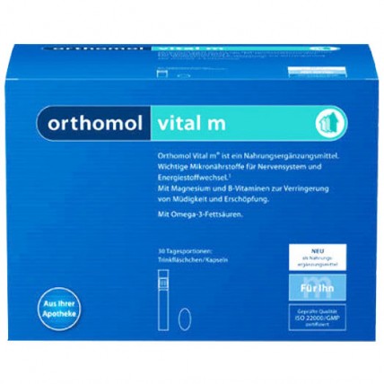 Ортомол Orthomol Vital M питьевой (для мужчин) 30 дней