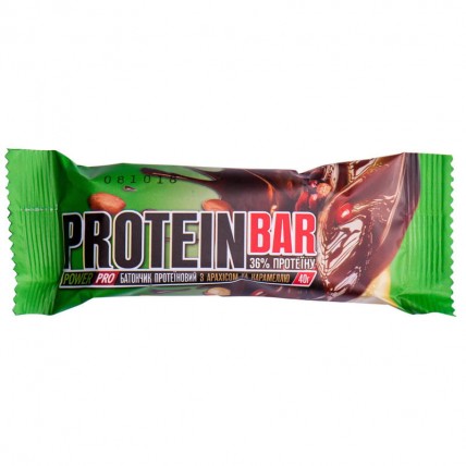 Батончик Protein Bar 36% протеина арахис / карамель 40г