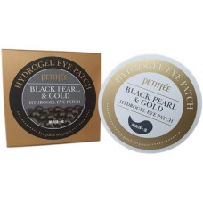 PETITFEE Патчи гидрогелевые д/глаз Black Pearl & Gold Hydrogel Eye Patch 60шт