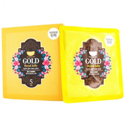 KOELF Маска гидрогелевая для лица с золотом +мат.молочко Gold & Royal Jelly Hydro Gel Mask