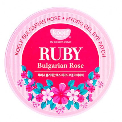 KOELF Маска гидрогелевая для лица с рубином + Дамас.розой Ruby & Bulgarian Rose Hydro Gel Mask