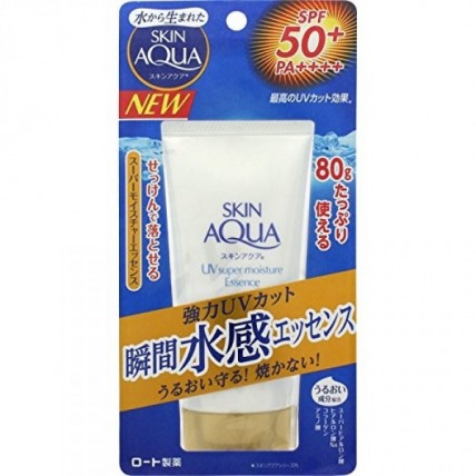 SKIN AQUA Сонцезахисна зволожуюча есенція 001 Skin Aqua Super Moisture Essence SPF 50+ / PA ++++ 80g