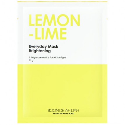 BOOMDEAHDAH Маска для лица осветляющая с экстрактом лайма-лимона Everyday Mask Lemon - Lime 25g
