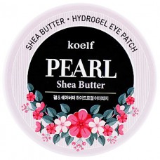 KOELF Патчи для глаз гидрогелевые с жемчугом  Pearl & Shea Butter Eye Patch (60шт)