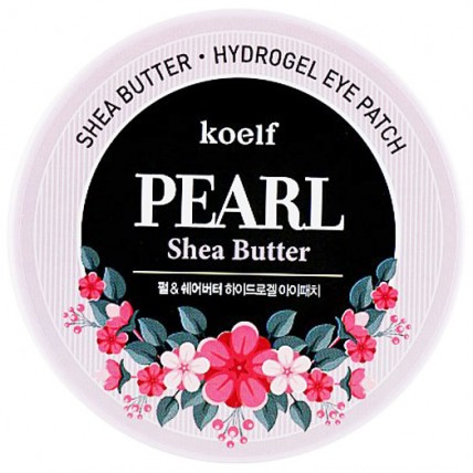 KOELF Патчі для очей гідрогелеві з перлами Pearl & Shea Butter Eye Patch (60шт)
