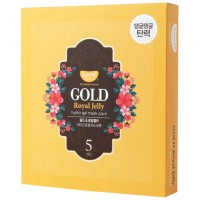 KOELF Маска для лица гидрогелевая с золотом  Gold & Royal Jelly Hydro Gel Mask  (5шт)