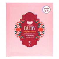 KOELF Маска для лица гидрогелевая с рубином  Ruby & Bulgarian Rose Hydro Gel Mask (5шт)