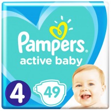 Підг.PAMPERS Дит. Active Baby Maxi (9-14 кг) Упаковка 49шт