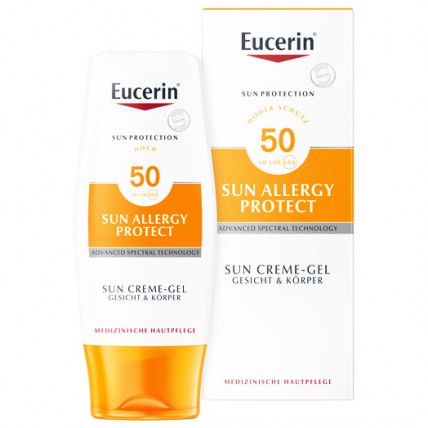 Eucerin 63944 АлерджиПротект сонцезахисний крем-гель для обличчя і тіла 150мл. SPF50