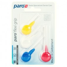 PARO FLEXI GRIP Межзубные щетки разноцветные, набор - 4 разных размера 4 шт.