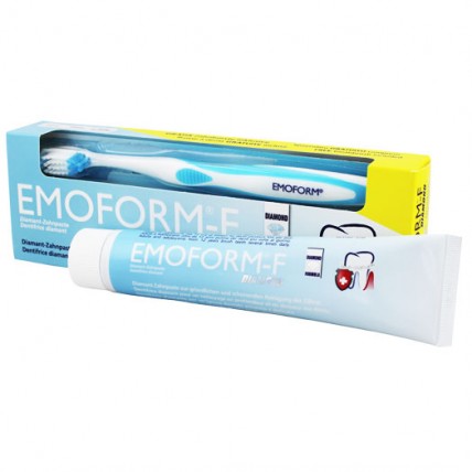 EMOFORM-F DIAMOND Бриллиант - зубная паста + EMOFORM зубная щетка 85 мл