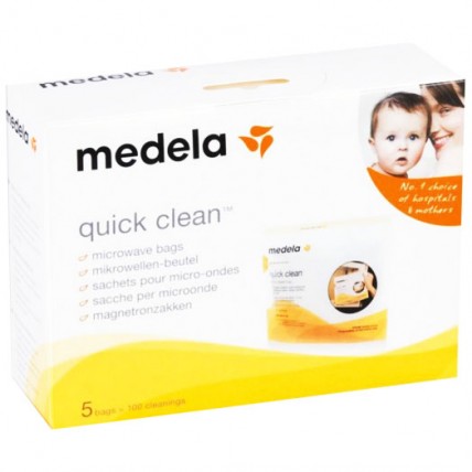 MEDELA / МЕДЕЛА Пакеты для паровой стерил. в микроволновой печи (Quick Clean Microwave Bags) 5шт